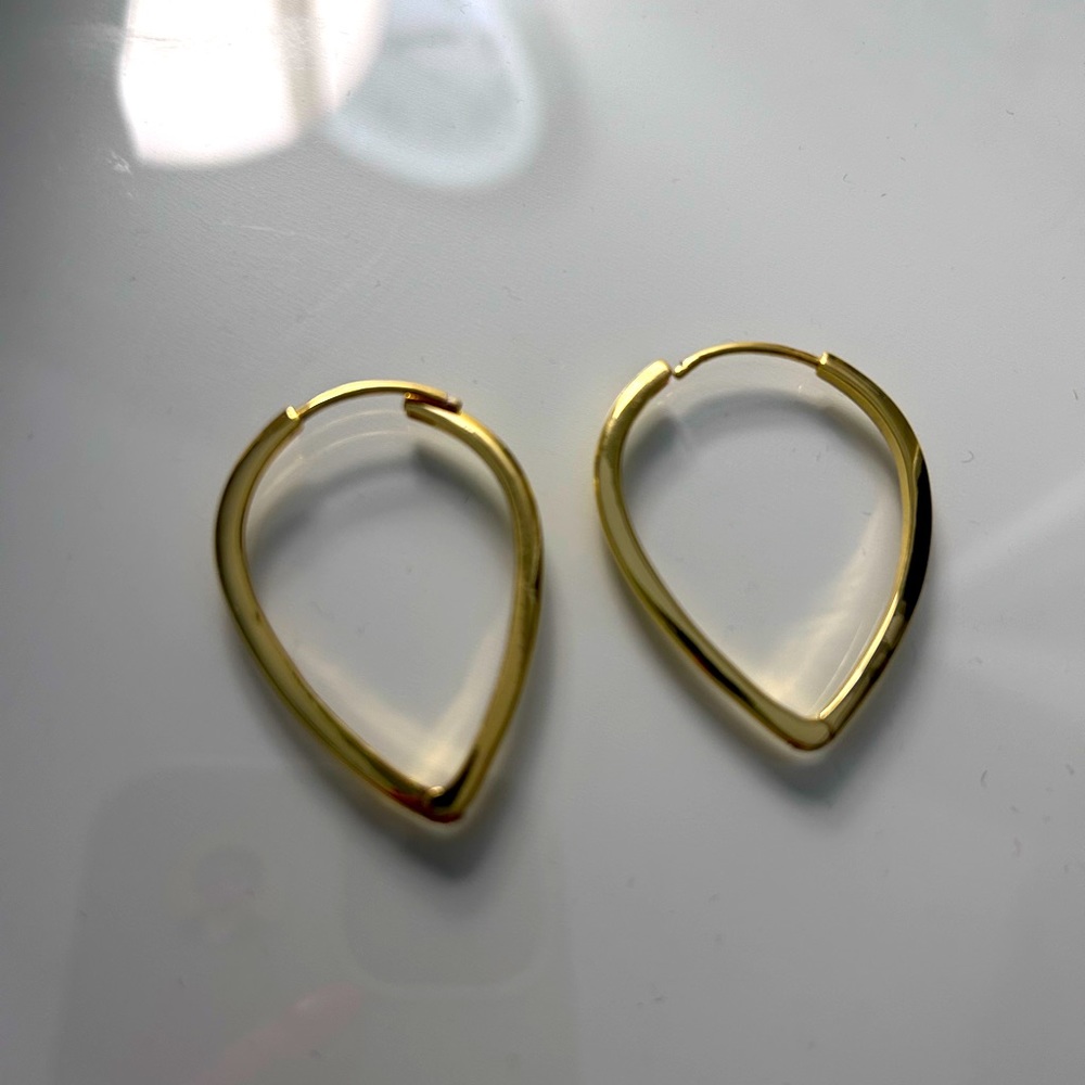 Uncommon James gold plated hoops